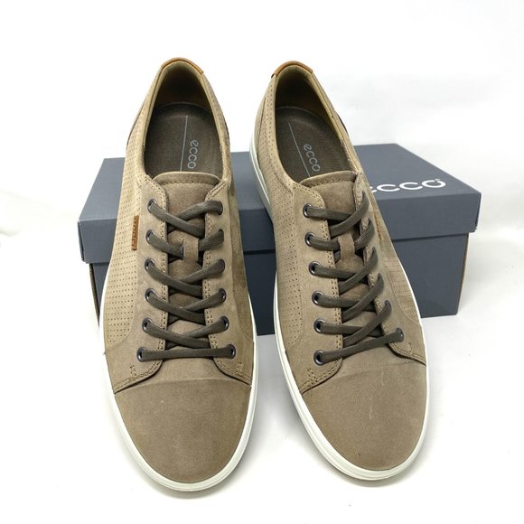 ECCO Men's Size 470034 02114 SOFT 7 NAVAJO BROWN Leather Sneakers Comfort Shoes - Picture 4 of 9